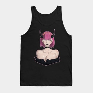 Succubus Horned Girl Halloween Tank Top